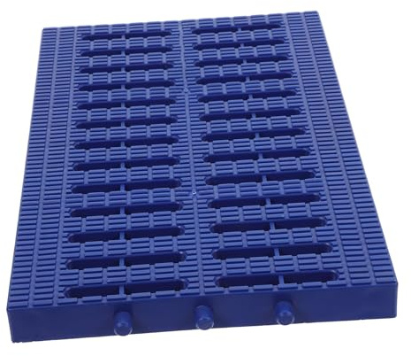 DIYEAH Plastic Trench Drain Grate 20x30.5cm Heavy-Duty Waterproof Drainage Channel Mesh for Kitchen and Outdoor Use Prevents Debris and Leaves 1-Pack