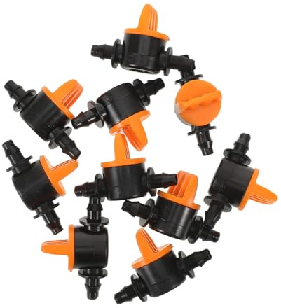 iplusmile Vanne Miniature en Plastique 10 Pièces pour Tuyau Micro 4/7 | Contrôle D’irrigation, Faible Friction, Étanchéité, Installation Simple, pour Aquariums et Parcs Aquatiques