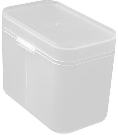 Cabilock Organizador De Discos Transparente, Caja Compacta De Resistente Tapa Hermética, Soporte Multifuncional para Tocador y Maquillaje, Adecuado para Almacenamiento Hogar