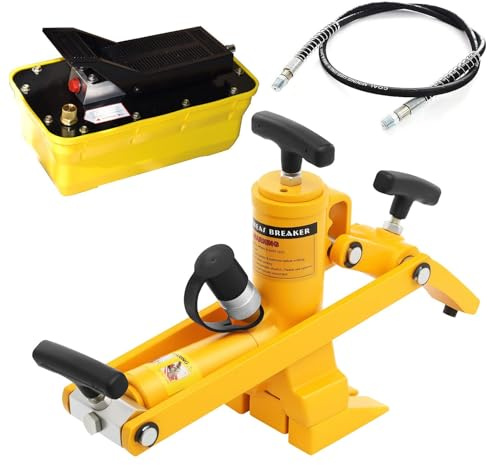Hochleistungs-hydraulischer Reifenperlenbrecher mit Fußpumpe und Luftschlauch, 10.000 PSI für effizienten Reifenwechsel an Traktoren, LKWs, Bussen und Rasenmähern