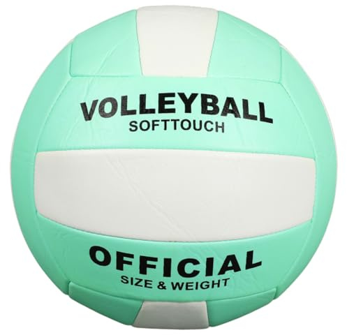 Mikikit 2 pezzi Pallone Pallavolo Morbido Indoor Resistente Misura per Allenamento e Gare