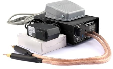 Handschweißgerät 8000W 5000W Mini Punktschweißgerät DIY Kit 18650 Akku Schweißwerkzeuge Tragbare Schweißstiftmaschine + Nickelstreifen + Adapter(8000W)