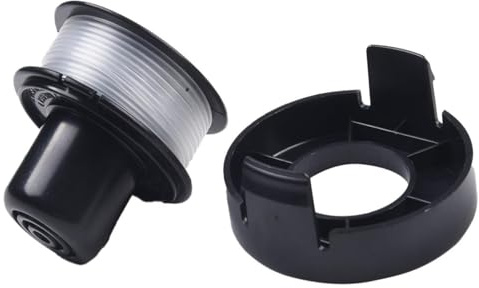 For Black & for Decker A6226 GL250 GL310 GL360 Trimmer Spool and Line Kit with Cover Cap, ABS Nylon Replacement Parts for Grass Trimmer