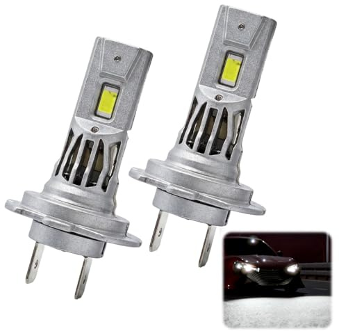 MeFay H7 LED Headlight Bulbs, 3200LM High-Brightness Car Light Upgrade with Waterproof Design, Easy Plug-and-Play H7 Headlight Fit for Clear Night Driving and Reliable LED Road Illumination