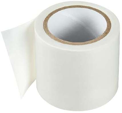 BirnePower Ruban Adhésif d'Étanchéité en PVC 50 mm x 5 m. Bande Isolante Autocollante pour Grande Gaine Plate, Conduit de Ventilation et Tuyau. Blanc (1 Rouleau)