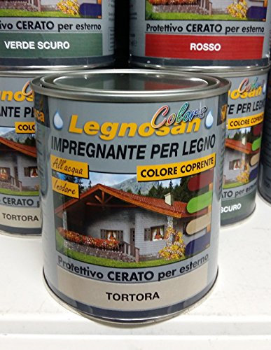 Veleca Legnosan Colors Impregnante all'acqua per legno 750ml (Tortora)
