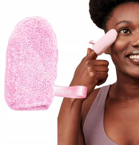Glov Abschminkhandschuh Waschbar Mikrofaser Make-up Entferner für Alle Hauttypen Wiederverwendbar und Umweltbewusst Ideal für Gesicht und Augen Sanfte Reinigung Hypoallergen