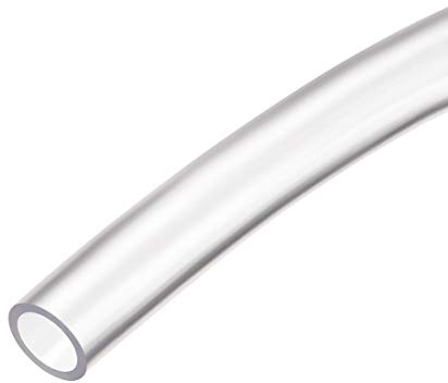 Sourcing Map PVC-Schlauch, transparent, Vinyl, 1 m, flexibler Kunststoffschlauch, Flexschlauch für Wasser, Getränkepumpe