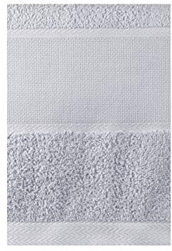 EL MERCADILLO EN CASA Toalla TOCADOR Rizo Gris Perla para Bordar Punto DE Cruz (30X50)