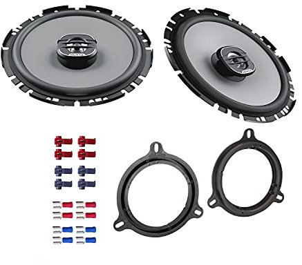 Hertz X170 Lautsprecher mit Einbauset passend für Dacia Dokker ab 2012 Türen vorne/hinten 400 Watt 16,5 cm 2 Wege Koax