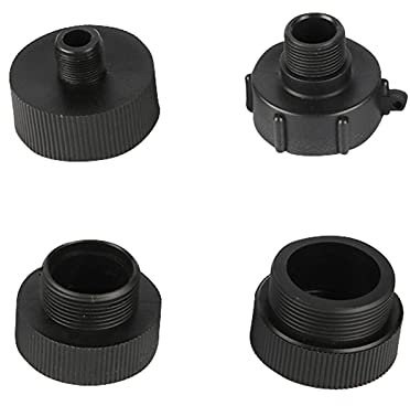 Garten-Klempnerschlauch-Adapter S60 3/4 1 1,5 2 Außengewinde Grob IBC Kraftstofftank Adapter IBC Kraftstofftank Zubehör Ersatz Ölablaufgelenk 5 Stück (Color : 3 4 inch)
