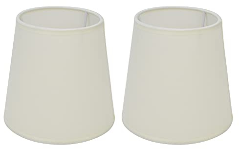 Clip on Lampshades, Lampenschirm Klein E14, Elegante Barrel Clip on Lampshades für E14 Birnen, Weiches Licht, für Tischlampen, Hängeleuchten, Deckenleuchten, Schlafzimmer, Flur, Büro