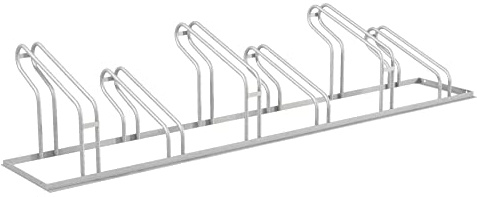Alberts 694807 Fahrradständer City | feuerverzinkt | 2100 x 489 x 412 mm | Bügel-Ø 16 mm | Anzahl Einstellplätze 6