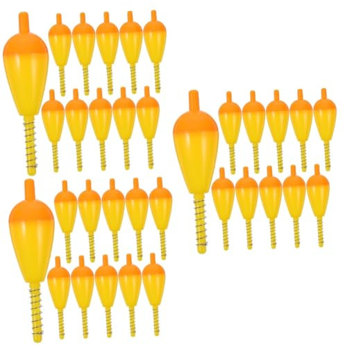 Mipcase 36pcs Fishing Floats Abs Fishing Gear for Rods Practical and for Carp Bream and More and Freshwater Use