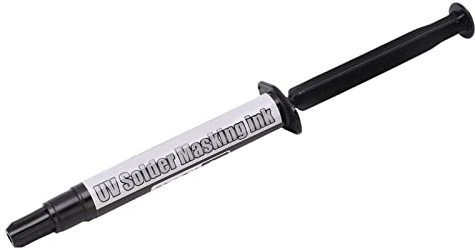 UV-lichthärtende Lötmaskentinte, Isolierend und Schützend, 3 CC Kapazität für die Reparatur von Computern, Mobiltelefon-Leiterplatten, mit 3 Kunststoff-Stahlnadeln, Geeignet für