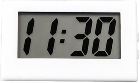 Orologi da viaggio a batteria, semplice orologio elettronico da tavolo digitale Mi-ni LCD da tavolo da cruscotto, per scrivania, casa, scrivania, orologio, visualizzazione silenziosa, orario ufficio