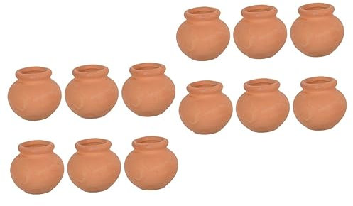 ROMISBABA 12pezzi Vasi Miniature Per Vasi Terracotta Mano Per Decorazioni Ed Per e