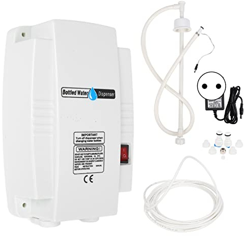 Gearwell Dispensador de Agua para Botellas, dispensador de Bomba, Tubo único, Bombas dispensadoras eléctricas autocebantes de Grado alimenticio, s para máquinas de café, Tetera,