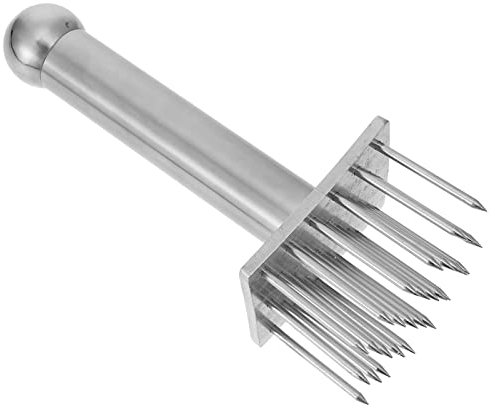 Cabilock Attendrisseur De Viande en Acier Inoxydable Grand Modèle Aiguilles, Outil Cuisine Professionnel pour Pilon à Porc, Usage Domestique, Ustensile Solide Et Facile à Nettoyer
