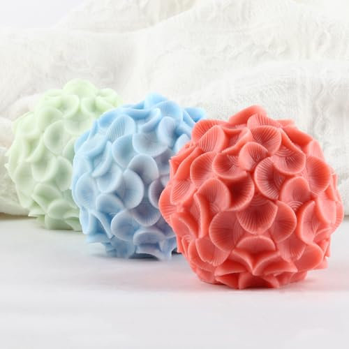 XIAOSHUI Moule sphérique en forme de coquille Saint-Jacques - Moule en silicone - Moule en résine - Pour bougies - Décoration de la maison - Fabrication de bougies d'aromathérapie - Bougies en cire de