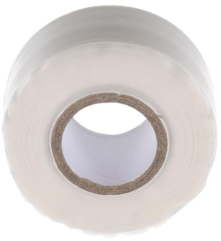 TEMPNAP Silikonkautschuk Schlauchdichtungsband Selbstklebend Wasserfest Leckreparaturband Schwarz 2,5cm x 3m Für Rohrreparatur Und Elektroinstallation