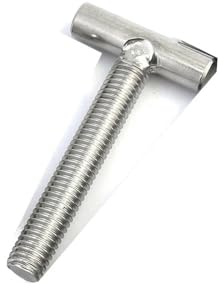 MNUPL Vis à souder en T en Acier Inoxydable M10304, boulons à Clous, vis à tête Marteau for Rail de goulotte, Rail à Onglet(80mm)