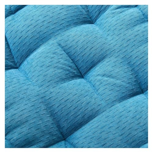 Almohada de suelo meditación resina,Almohadas cuadradas for adultos,20x20 pulgadas para Yoga, Salón, Meditación Y Chimenea(Turquoise)