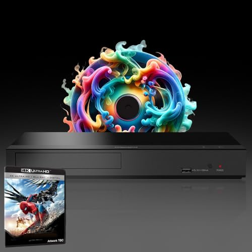 MULTIREGION Blu-ray Player Compatible with Panasonic DP-UB159 MultiRegion Blu-ray Region A, B & C - DVD Regions 1-8 - Bundle Including Spl. Home. 4K UHD Disc