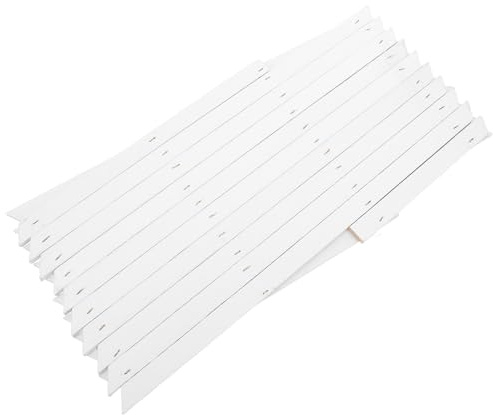 NULYLU Enrejado de Madera Expandible Blanco H44 para Plantas Trepadoras, Panel de Pared Ajustable para Jardín Interior y Exterior, Estructura Soporte Decorativa para Enredaderas, Valla
