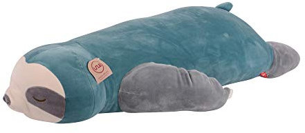 UNUS Faultier Kuscheltier Kissen, 100 cm, Türkis, Seitenschläferkissen weich und flauschig, Stillkissen, Schwangerschaftskissen