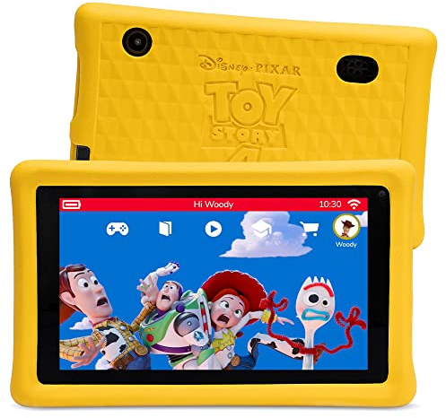 Pebble Gear Disney Kinder Tablet - offiziell izenziertes Toy Story Kids-Tablet mit Hülle, kindersichere Kontrollfunktionen, 7 Zoll, 500+ Spiele, Disney Apps & E-Books, TÜV-Süd geprüft