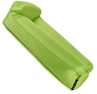 BANGSUN Aufblasbare Liege, wasserdichtes Luftsofa mit tragbarem Paket, Lazy Bed für Grün