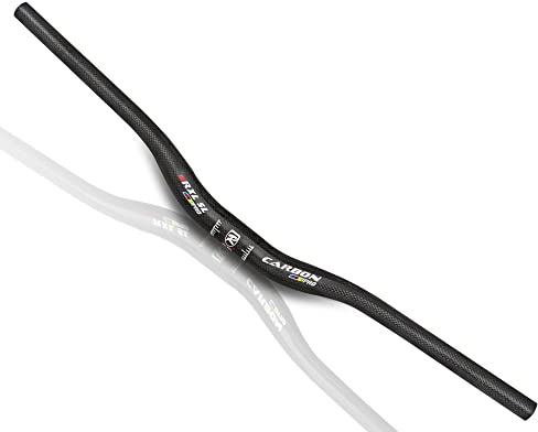 MTB styre kol 31.8 RXL SL cykelstyre kolstyre mtb riser 720 mm | downhill riser bar svart mountainbike handled 3K glänsande ergonomisk