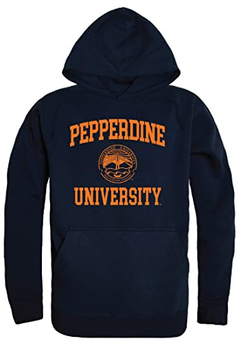 W Republic Pepperdine University Waves Seal Hoodie Sweatshirts - Navy, Large