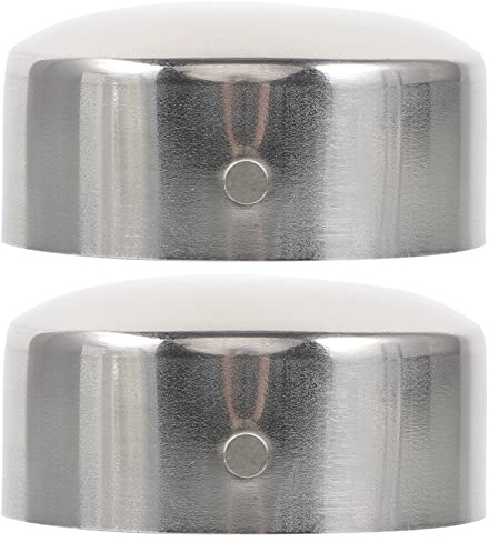 Angoily 2pcs Metal Handrail End Caps Decorative Trim for Chair Fittings Handrail Plugs Protector for Outdoor Steps Tubing Cap