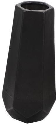 Rhombische Keramik Blumenvase, 1 Stück, Schwarz, Schlicht