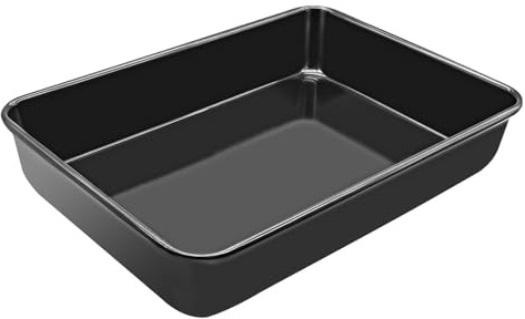 paxlloonge Auflaufform 35x25x6cm Groß mit Emaille Antihaftbeschichtung, Lasagne Auflaufform Perfekt für Brownie/Lasagne/Kuchen, Leicht zu reinigen