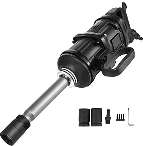 Kit de martillo neumático Llave de impacto de aire de 1 pulgada Martillo doble neumático de punta larga 5800N.m Pistola de llave de aire 3,400 RPM Toma de impacto de 1 pulgada