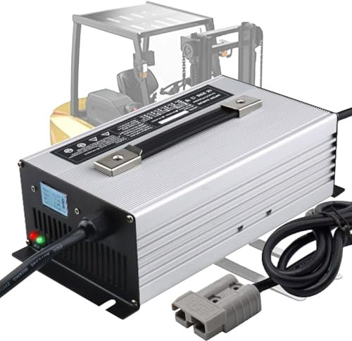 Chargeur De Batterie pour Chariot Élévateur,Chargeur De Batterie 12V/24V/36V/48V/60V/72V Chargeur De Batterie Au Plomb, pour Transpalette, Autolaveuse De Sol,48v 25a,120A Anderson