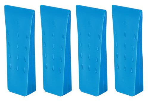 QUARKZMAN plastfällkil, 4 stycken ABS-plast, skogskil 152 mm, spaltkil för trä, plastkilar, fällkil för slagskruvdragare, fällkilar, träkilar, skogstillbehör, skog, blå