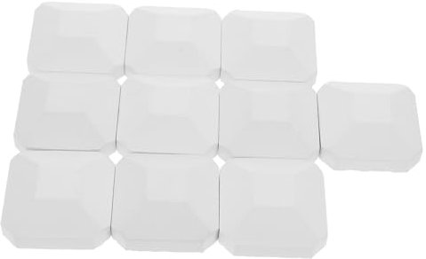 ULTECHNOVO 10pezzi Bricchette Cordierite per Grill Gas Bricchette Ricambio per Barbecue Sostitutive per Grill Compatibili e Caminetti