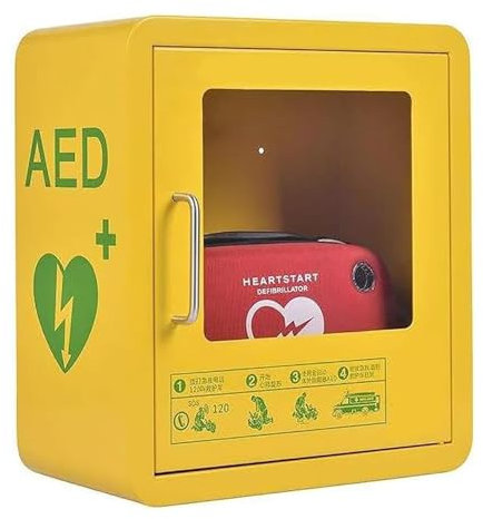Armadio For Defibrillatore DAE, Scatola Di Allarme For Defibrillazione Cardiaca A Parete Con Sistema Di Luce E Allarme, Valigetta Di Pronto Soccorso, Adatta Alla Maggior Parte Dei Modelli Di DAE, For