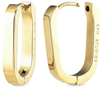 COPENHAGEN STUDIOS Creolen Bold Set - elegante Damenohrringe aus poliertem Edelstahl - Klappverschluss - wasserfest & hautfreundlich