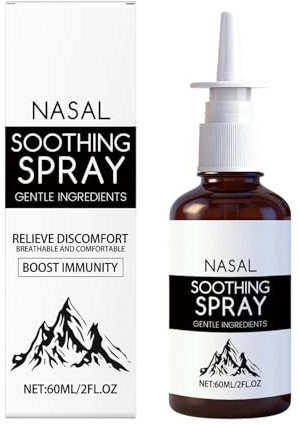 Näsvårdssprej, långvarig, 60 ml, jod nässpray, daglig vård näsdimma, aktiv livsstil, för vuxna kvinnor män seniorer kör resor studerar camping pendling