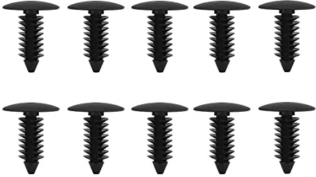 Keenso 100pcs Rivet en Plastique, Agrafes Universelles de Garniture de Porte de Voiture Attache de Fixation de Retenue Clip de Pare-chocs Clips de Goupille