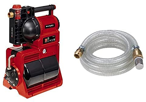Einhell Hauswasserwerk GE-WW 1145 ECO (1.100 W, 4500 L/h max. Fördermenge, 20 l-Tank, Schmutz-/Sauganzeige, Frostschutz, Thermoschutzschalter, zweiter Druckanschluss, inkl. 4 m Messing Saugschlauch)