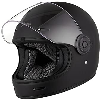 ORIGINE Full Face Integral Motorradhelm Vintage Retro Style Fiberglas Crash Helm ECE