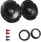 JVC CS-J620X Auto Lautsprecher 16,5 cm mit Einbauset passend für VW Volkswagen Polo IV 9N 2001-2009 Türen vorne/hinten 600 W 165mm 2 Wege Koax