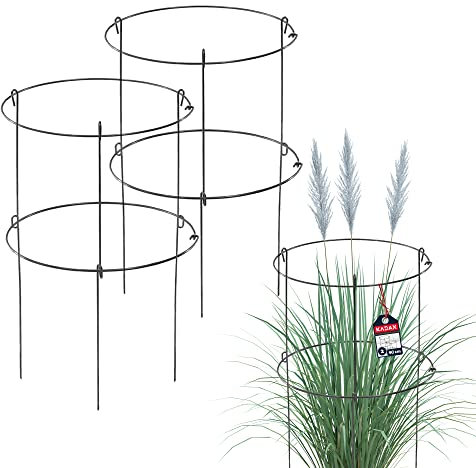 KADAX Soporte de jardín de acero con recubrimiento en polvo, soporte para plantas, soporte para flores, soporte para plantas, jardín, balcón, soporte para plantas (juego x 2: altura: 90 cm)