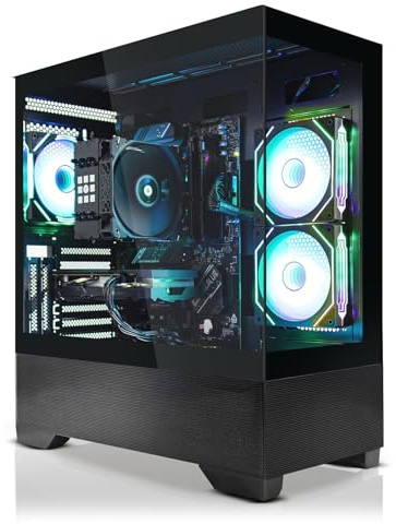 SYSTEMTREFF PC Gamer High-End - Intel Core Ultra 5 245KF - RTX 5070 12 Go | Intel 6 cœurs jusqu'à 5.2 GHz, 32Go DDR5, 1To M.2 NVMe SSD, Nvidia graphique WiFi, Windows 11, pour le gaming, streaming
